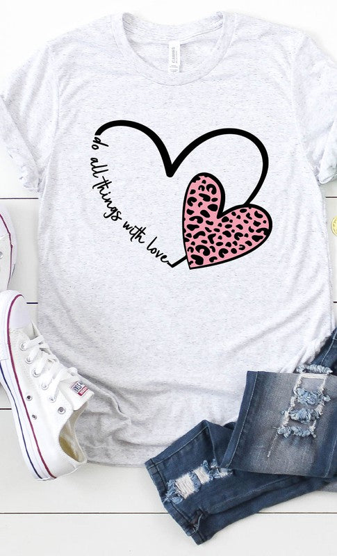 Do All Things With Love Graphic Tee PLUS