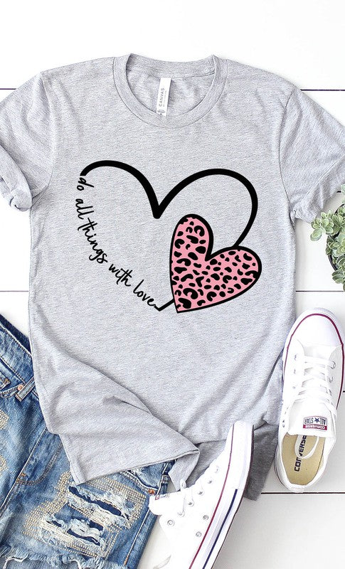 Do All Things With Love Graphic Tee PLUS