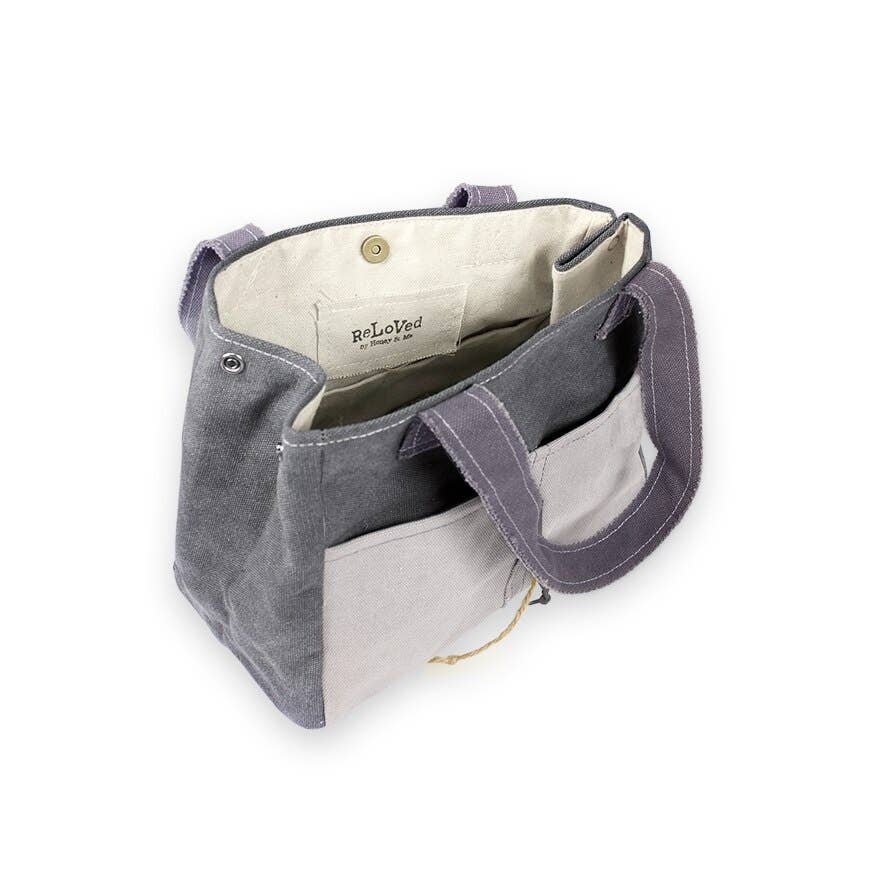 Lola Grey Double Pocket Bag