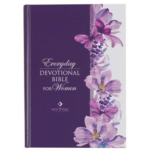 Devotional Bible NLT for Women Hardcover, Purple