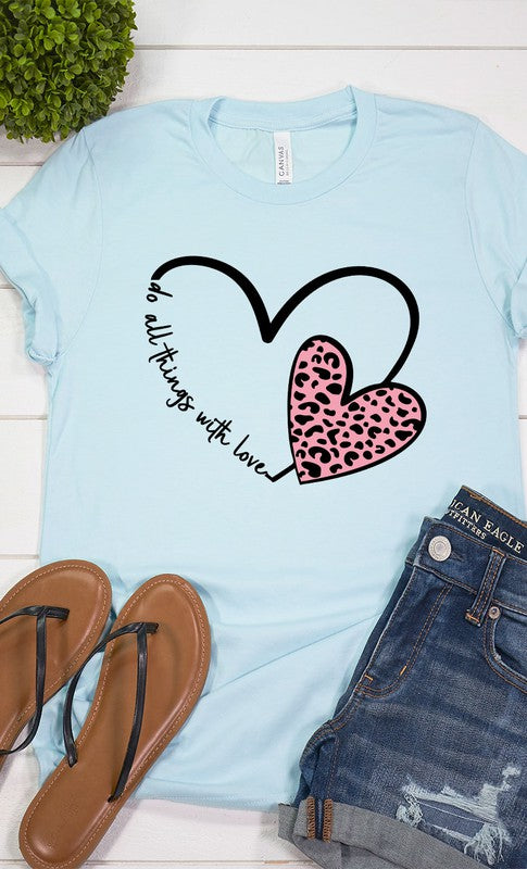 Do All Things With Love Graphic Tee PLUS