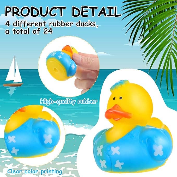 2.2" Rubber Ducks (Assorted Style)