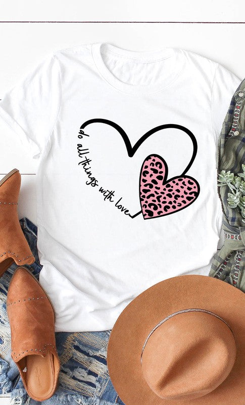 Do All Things With Love Graphic Tee PLUS