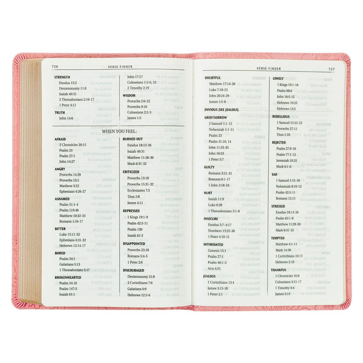 KJV Bible Gift Edition Faux Leather, Light Pink