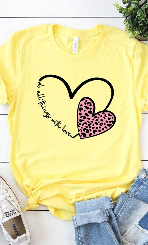Do All Things With Love Graphic Tee PLUS