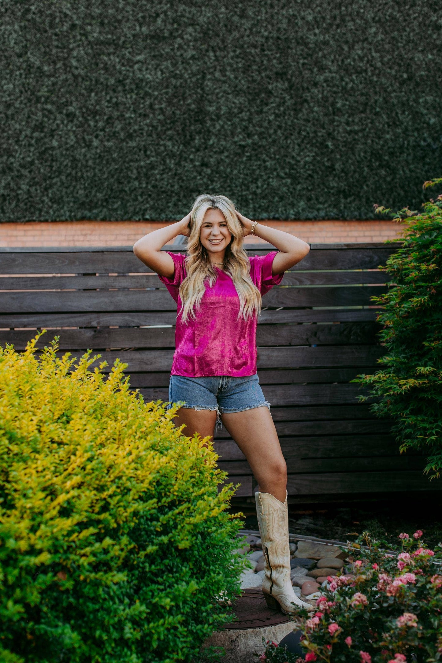 Metallic Blouse - Pink