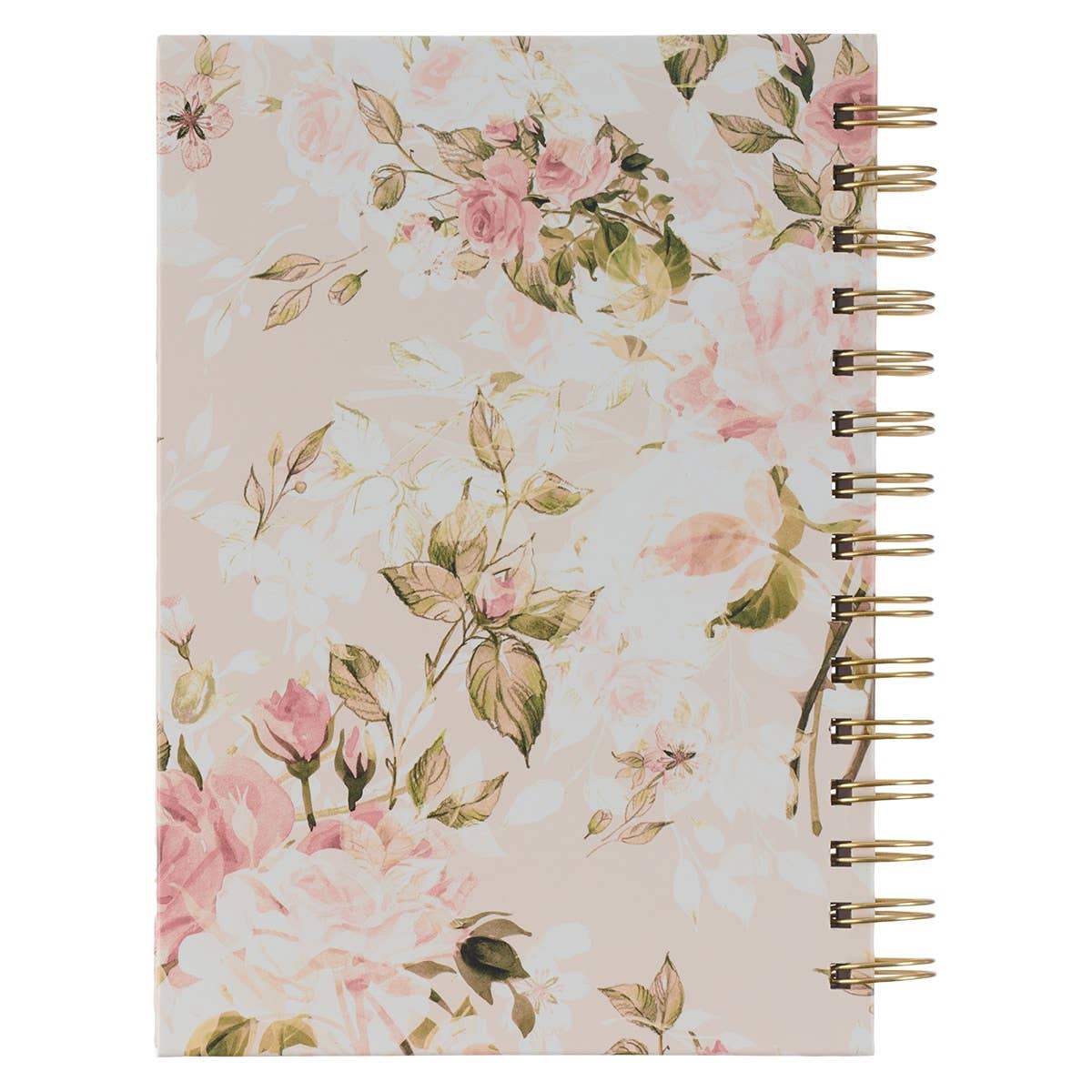 Journal Wirebound Pink Floral His Grace 2 Cor. 12:9