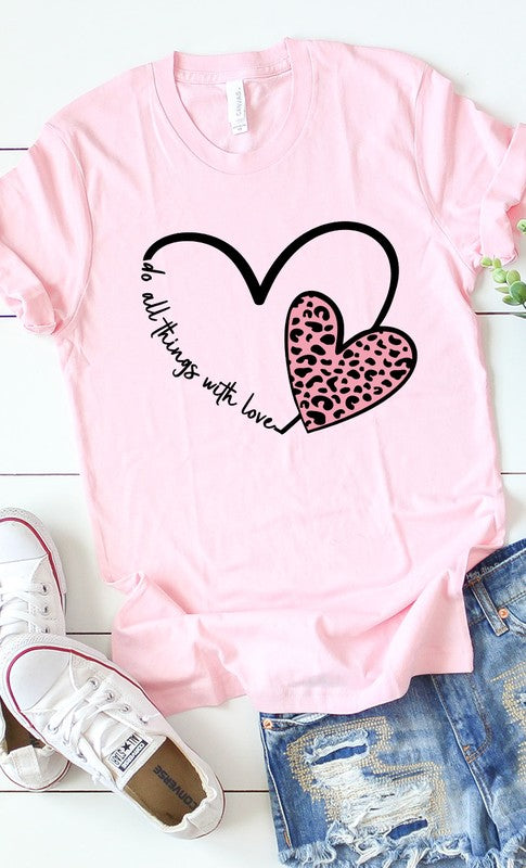 Do All Things With Love Graphic Tee PLUS