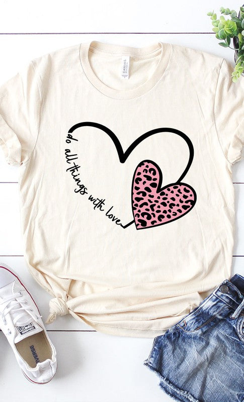 Do All Things With Love Graphic Tee PLUS