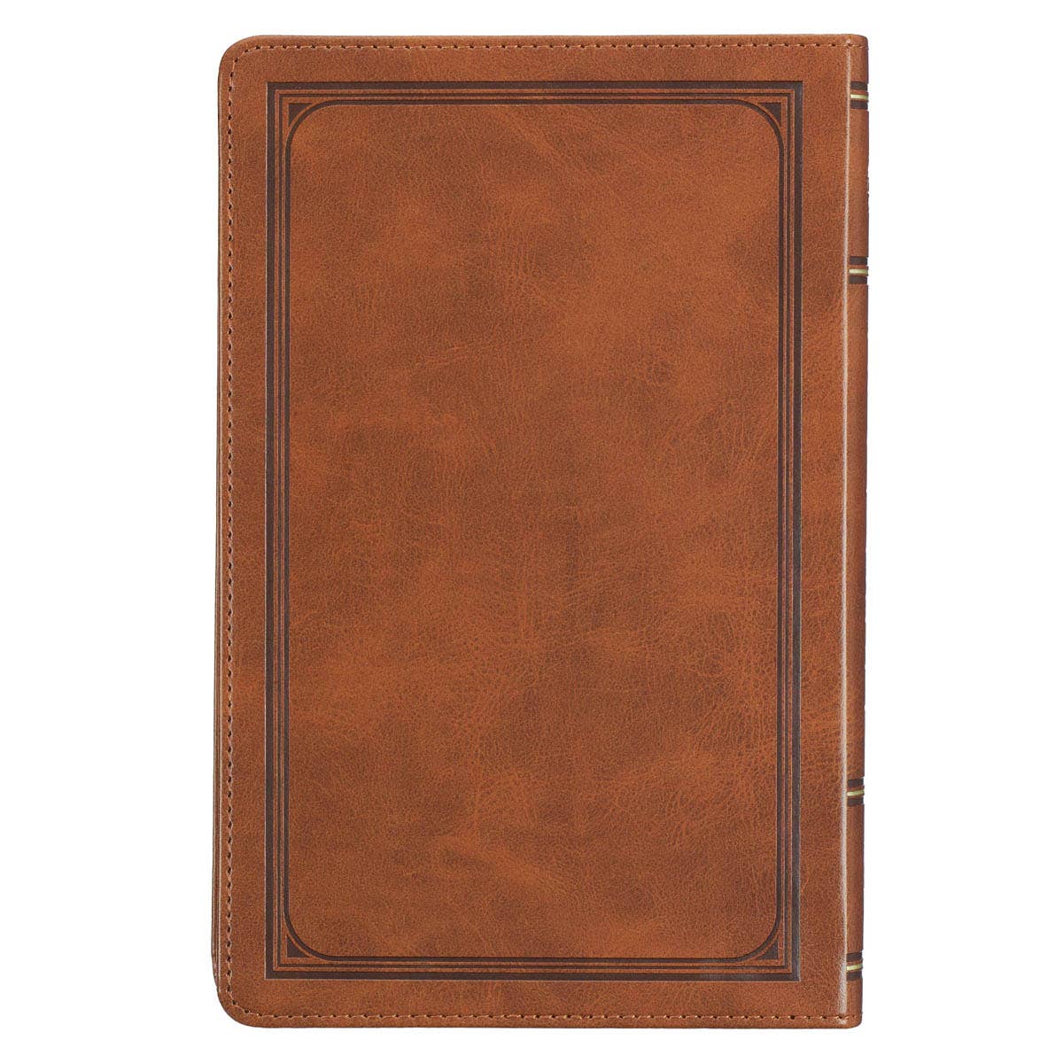 KJV Bible Deluxe Gift Faux Leather, Tan Cross