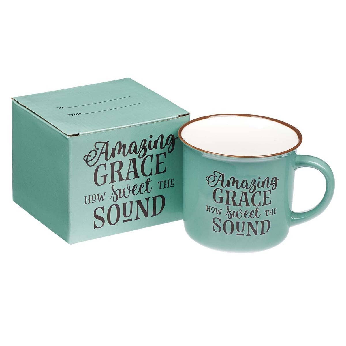 Mug Camp Green/White Amazing Grace