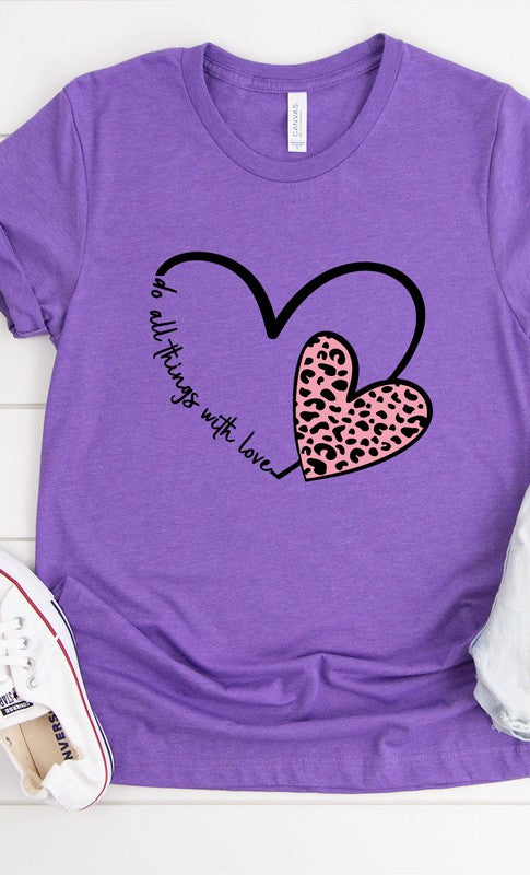 Do All Things With Love Graphic Tee PLUS